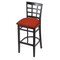 Holland Bar Stool Co 30" Bar Stool, Black Finish, Graph Poppy Seat 313030Blk021 - alternate 1